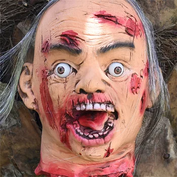 

Animated Skull Halloween Hanging Decor Bloodier Halloween Pendant Haunted House Escape Horror Halloween Party Prop Ornament