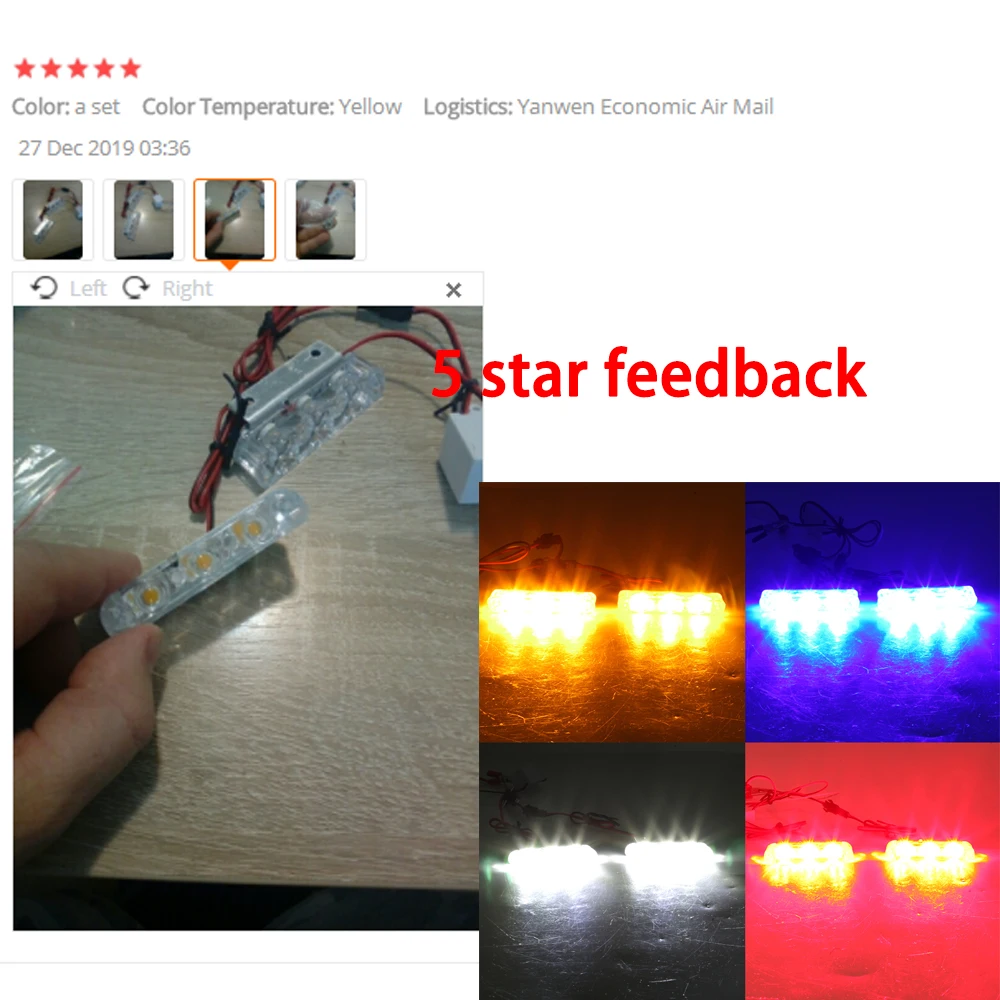 MZORANGE 2pcs 3 Led 12V Police Flashing Warning Led Rear Brake Stop Led Lights Strobe Light Lamp police lights MZORANGE 2pcs 3 Led 12V Police Flashing Warning Led Rear Brake Stop Led Lights Strobe Light Lamp police lights