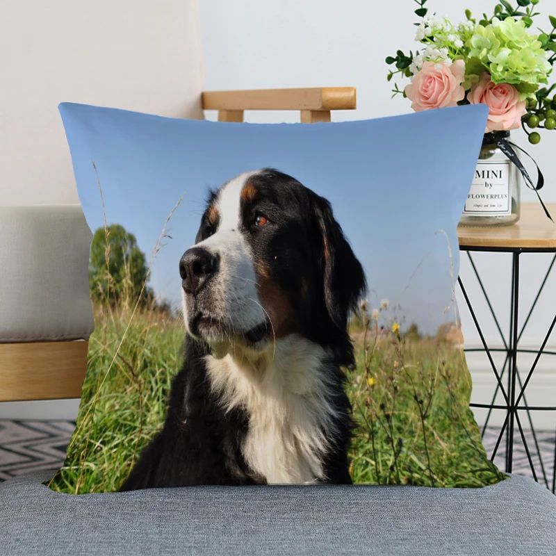 Хорошая подушка чехол современный домашний декоративный BerneseMountainDog Подушка Чехол 35x35 см, 40X40 см(один кристалла по бокам) для Гостиная наволочка - Цвет: 15