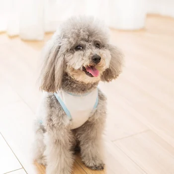 

Dog Clothes Summer New Breathable Cotton Fabric Vest T-shirt Cute Cartoons Clothes Supplies 100% Cotton