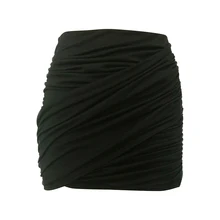 Женская одежда на весну и лето, модная повседневная однотонная Сексуальная плиссированная юбка для ночного клуба, Очаровательная Женская юбка