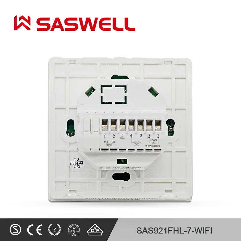 SASWELL Wi-Fi термостат контроллер температуры смартфон APPelectric нагревательный термостат комнатный программируемый терморегулаторт