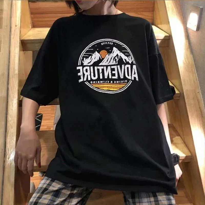 style cartoon cute Rabbit Devil letters print pink T-shirt women Summer tee girl tops Goth clothes tee женские футболки Harajuku