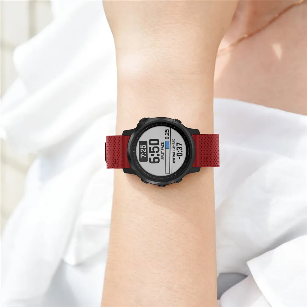 20 мм ремешок для часов Garmin Fenix 6S часы с быстрым выпуском легко подходят силиконовый ремешок на запястье ремни для Garmin Fenix 5s Plus ремень