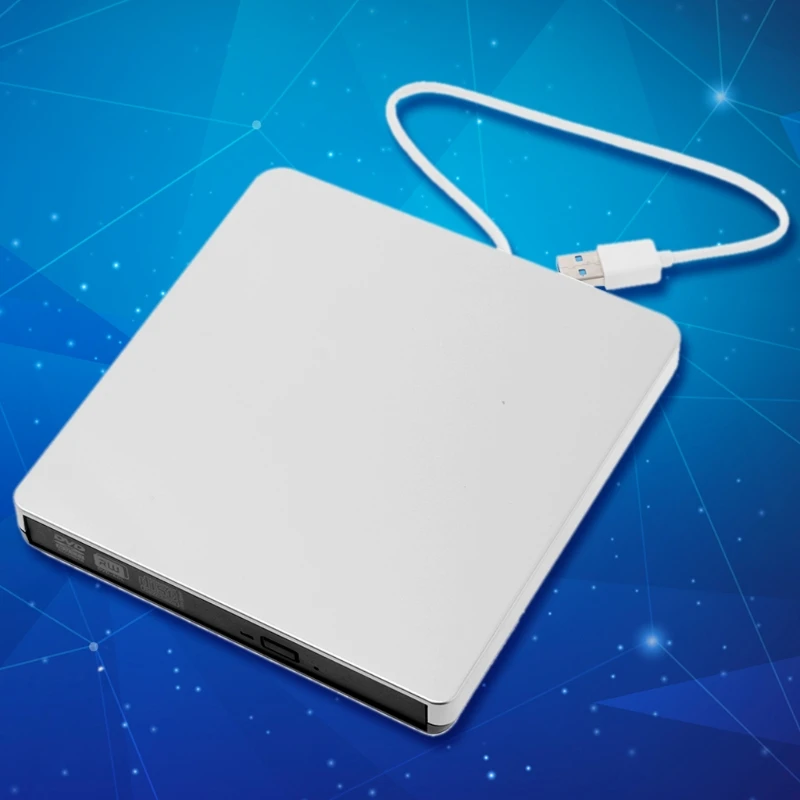 Внешний USB 3,0 CD DVD-RW-накопитель Rom Писатель горелки для ПК ноутбука Настольные компьютеры MAC