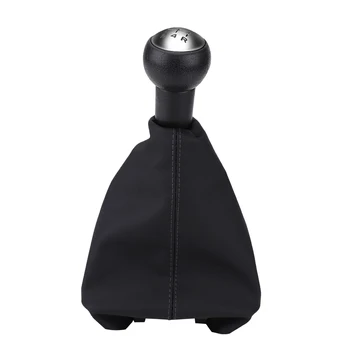 

Free Shipping Black Color Brand New 5 Speed Gear Shift Knob Gaiter Boot Full Kit For PEUGEOT 307 308 607 608 For CITROEN C3 C5