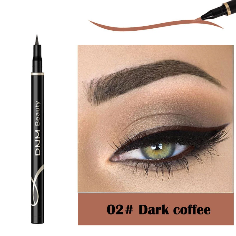 DNM/1 шт. Водостойкий карандаш для глаз макияж ручка, ручка, длительный жидкий пигмент Красота Косметическая подводка для глаз, без налета, жидкость, быстро сохнут - Цвет: 02