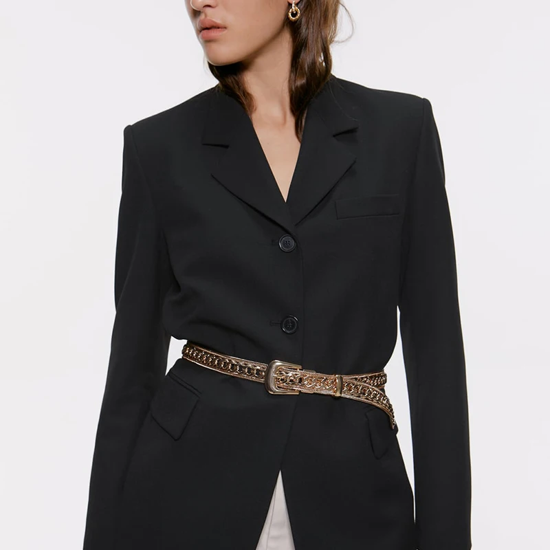 

ELegant Sliver Gold Women belt female Bright bride wedding Square Buckle Shiny Rhinestone Belt waist Wide chain belt Women