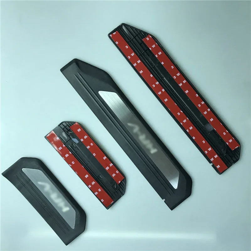 4Pcs Auto Part Stainless Steel Scuff Plate Door Sill Guards Thresholds Cover Trims for Honda HRV HR-V 2014 2015