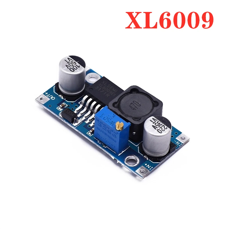 Новый XL6009 DC-DC boost регулируемая плата модуля питания выход 4A ток 5/6/9/12 В литр 24 |