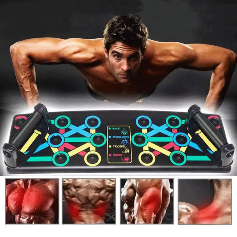 

16 In 1 Pull Up Bar Push-Ups Stands Fitness Equipment Push Up Training Foldable for Home Gym Training Board Strength Training