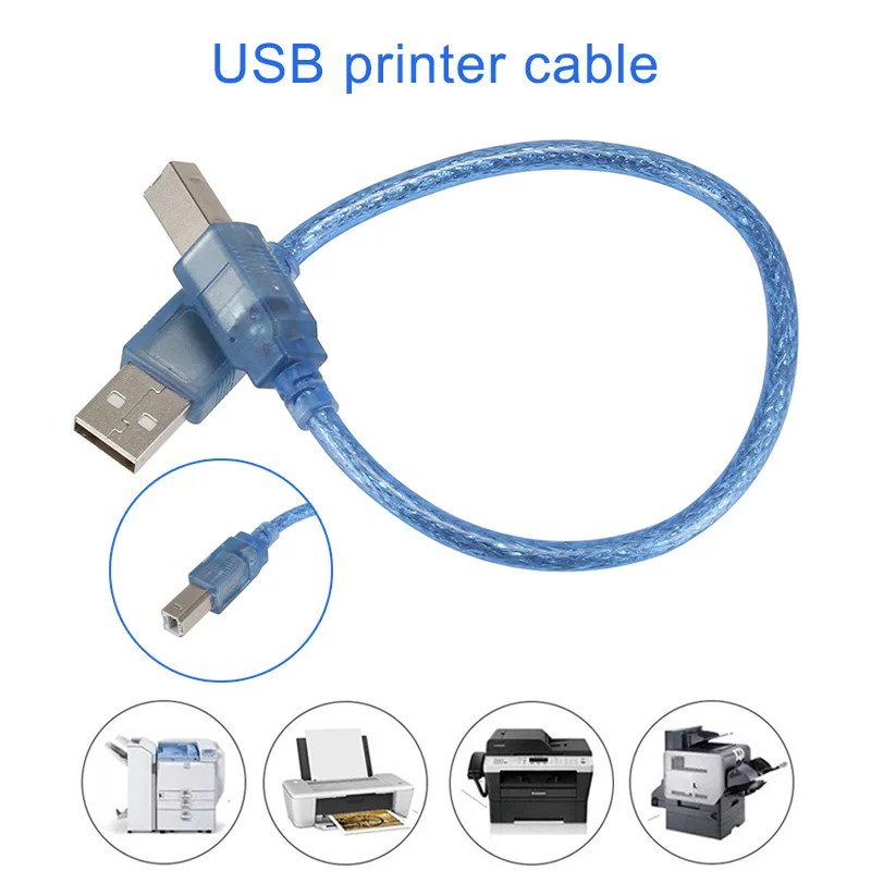 0,3/0,5/1,5/3/5/10 м usb-кабель для принтера Тип «Папа-папа» Тип B Мужской USB2.0 Удлинительный кабель печати OUJ99