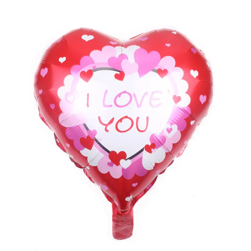 10 шт. 18 дюймов сердце shpe I love you Свадьба фольгированные гелиевые шары красный для женщин Свадьба юбилей день Святого Валентина украшения