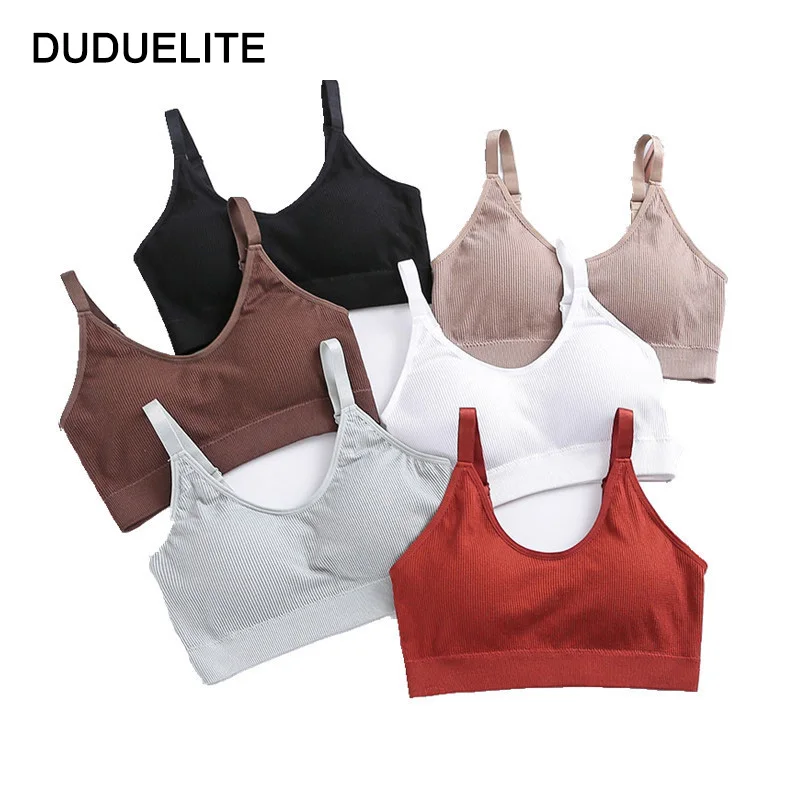 DUDUELITE Jogging Top Sports Underwear Bra Women Fitness Yoga Push Up