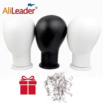 

Professional PU Manequin Manikin Head Foam Mannequin Head Wigs Hats Glasses Display Model Stand for Wig Straining Dummy Head 21"