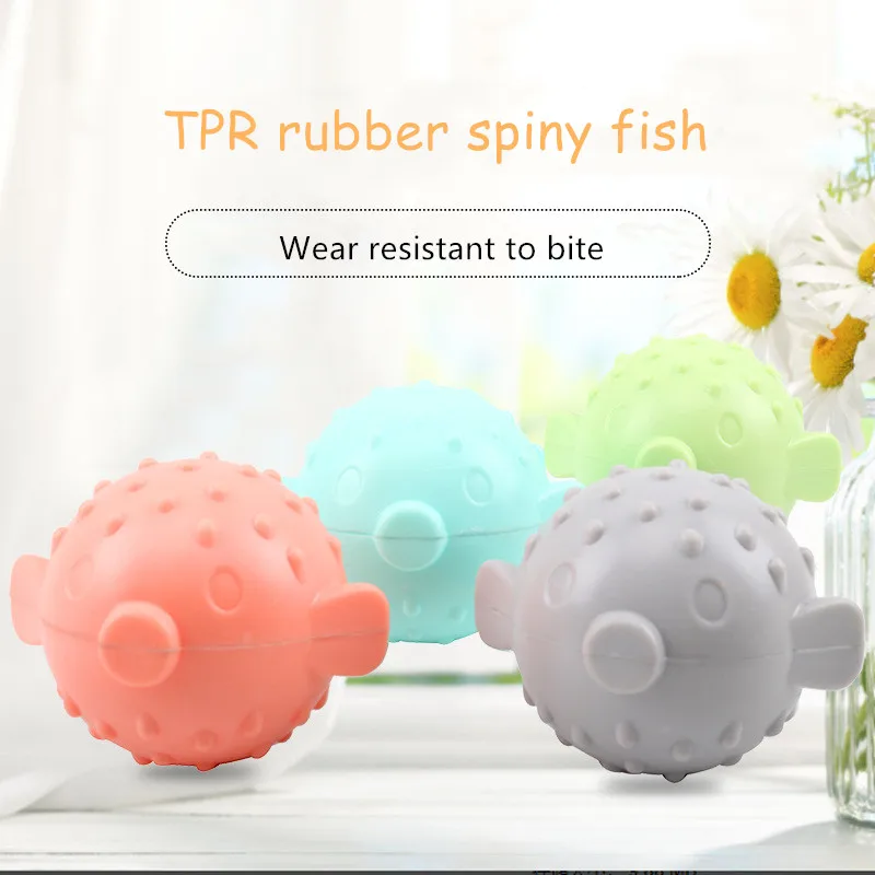

Rubber Ball Dog Sound Toys for Small Bite Resist Interactive Ball Toy Pet Dog Toy Cat Toy Quack Chew Play Fetching Training