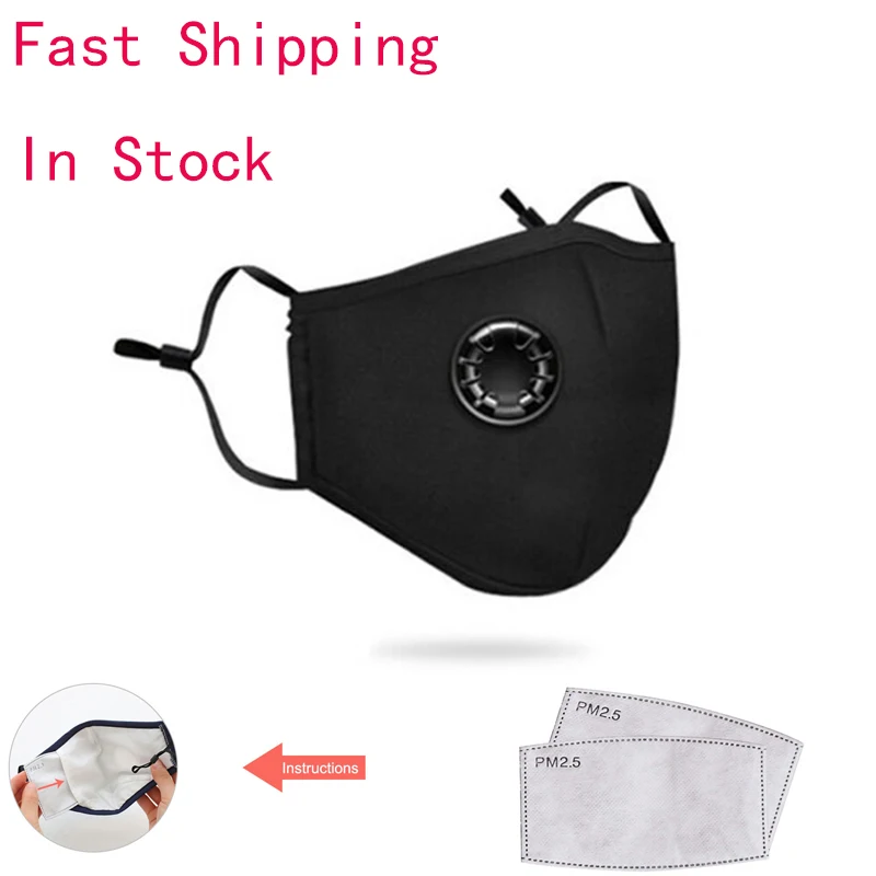 

N95 Mask Mouth Face Mask Anti PM2.5 Dust Mask With 2pcs Activated Carbon Filter Korean Style Mask Fabric Face Mask As Ffp3 Ffp2