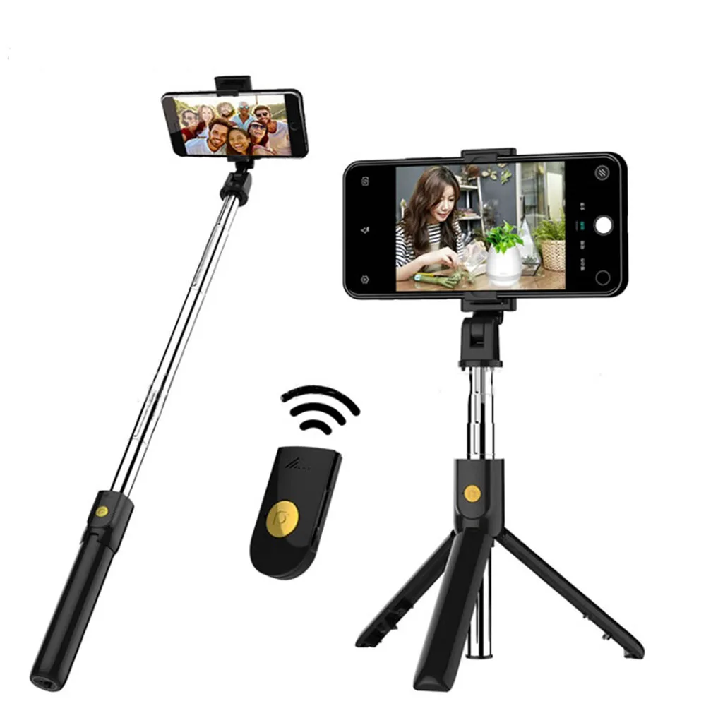 Wireless Bluetooth Selfie Stick Foldable Handheld Monopod Shutter Remote Extendable Mini Tripod | Электроника