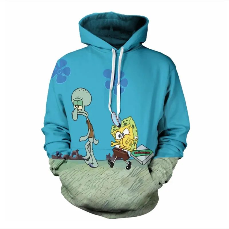 Bold Brash Squidward худи для мужчин и женщин весна осень пуловер с длинным рукавом Толстовка Топы с принтом 3D толстовки свитшоты