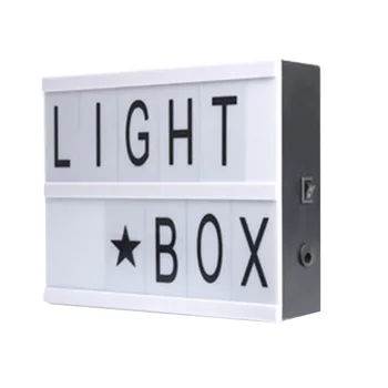 

Multipurpose Gift Party Wedding Interior Decoration Home Outdoor DIY Letters ABS USB Charging LED Light Box