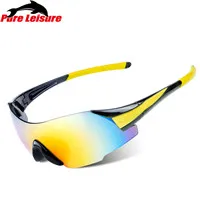 blackyellow PureLeisure, очки для ловли нахлыстом, UV400, солнцезащитные очки для мужчин, спортивные солнцезащитные очки, поляризационные, Lunette, Peche, Zonnebril, спортивные очки для рыбалки - Цвет: blackyellow