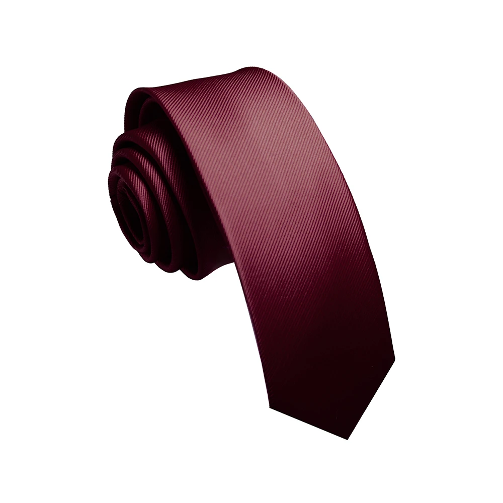 KAMBERFT качественный жаккардовый шелковый галстук для мужчин 6 см тонкий классический простой галстук красный темно-синий желтый Галстуки Для Свадьба Бизнес - Цвет: 10