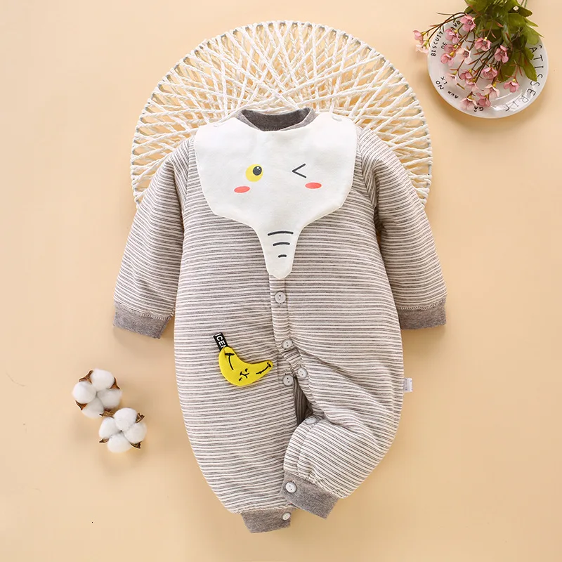 picturecolor Комбинезоны для новорожденных; Сезон Зима; Новинка; хлопковые комбинезоны с длинными рукавами и рисунком для маленьких девочек; Комбинезоны для маленьких мальчиков; детские комбинезоны для прогулок - Цвет: picturecolor