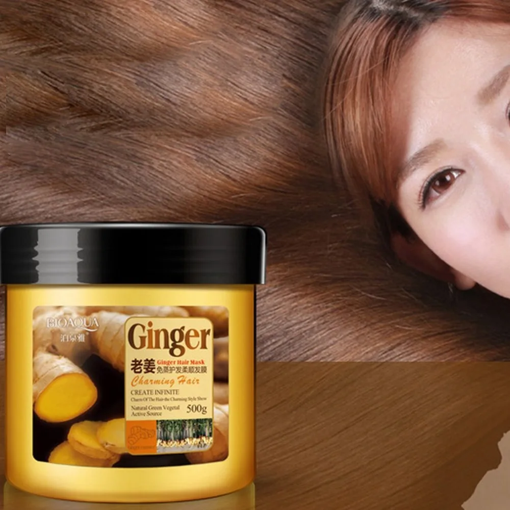 

BIOAQUA Natural Herbal Ginger Shampoo/Mask Anti Hair Loss And Hair Growth Fast Oil Control Hair Mask Hair Care