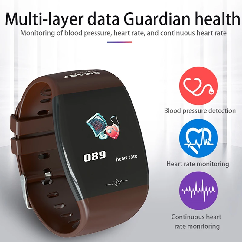 Смарт браслет ECG PPG фитнес трекер часы с пультом дистанционного управления