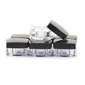 

3g/5g/10g/20g Small Square Refillable Bottles Cosmetic Empty Jar Acrylic Pot Eyeshadow Acrylic Makeup Bottle Jar Face Cream Box