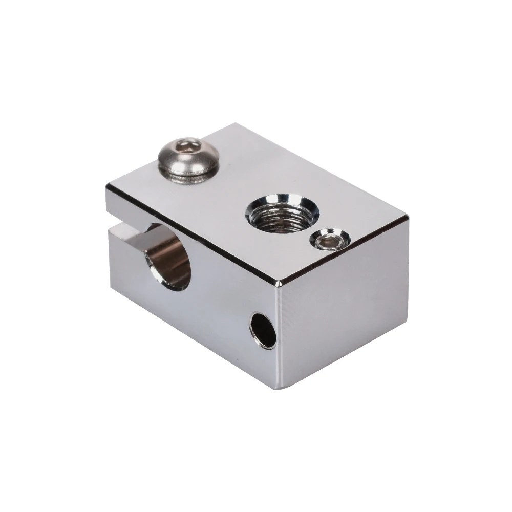 GmFive V6 тепловой блок покрытый медью для E3D V6 Hotend закаленная сталь V6 сопло нагреватель Блок сопло для 3d принтера части