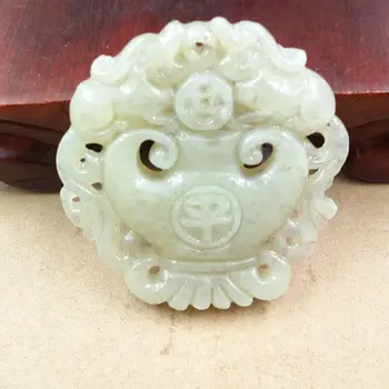 

Hand carving Jade Stones Antique vase Xinjiang Nephrite mineral crystals Nephrite Natural jade Pendant Mascot Best Gifts