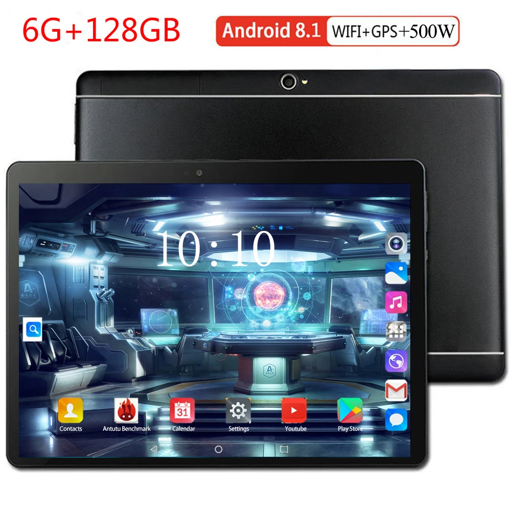 

2020 Global 3G 4G LTE 10.1 inch Tablet PC Android 8.0 octa Core RAM 6GB ROM 128GB Smart Phone Dual SIM card WIFI GPS 10" Tablets