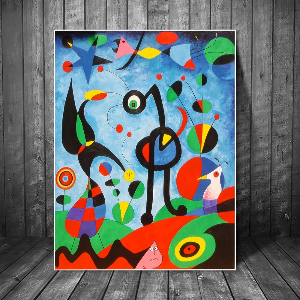 The Garden 1925 By Joan Miro Famous ArtWork Reproductions Abstract Canvas Paintings Of Joan Miro
