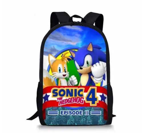 Мода 3 шт./компл. рюкзак Sonic зубная щётка 4 с рисунком ежа школьные рюкзаки для студентов с рисованным аниме дизайнер подростковое платье книга-в комплекте с набором подходящих сумок - Цвет: photo color