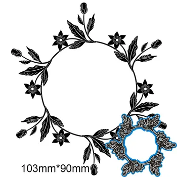 

103*90mm garland new Metal Cutting Dies for card DIY Scrapbooking stencil Paper Craft Album template Dies
