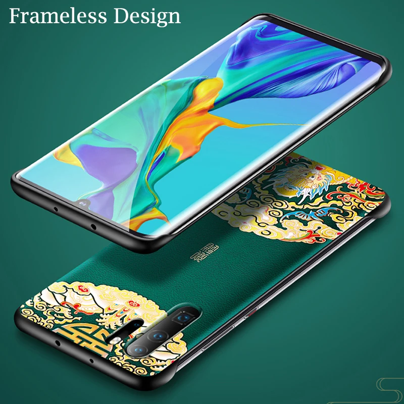 3D Emboss задняя крышка для huawei Honor 9X Pro Чехол без бампера дизайн для изогнутого края телефона специальные китайские стильные чехлы для телефона
