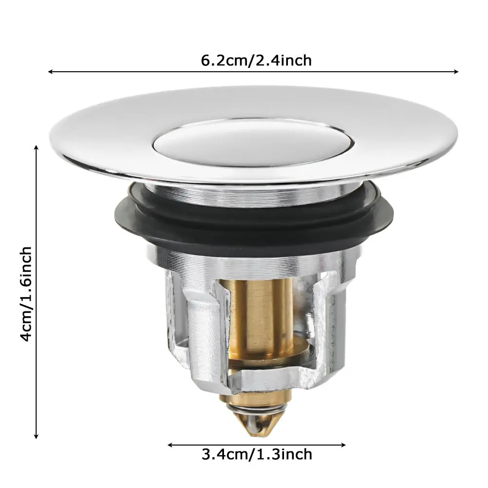 Drain Stopper Pop-Up Bounce Core Basin Drain Filter Valve Hair Catcher Shower Sink Strainer Bath Stopper Bathroom Cover drain filter drain plug sink cover