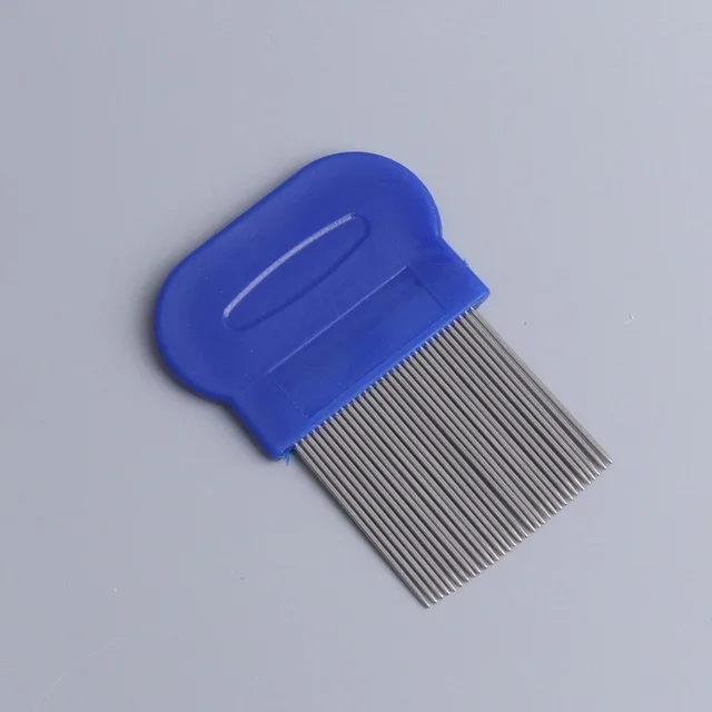 Pet Grate Combs Long Needle Shellfish Flea Stainless Steel Remove Lice Comb For Cats And Dogs Supplies Wholesale Para Perro Blue