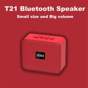 

T21 Mini Bluetooth Speaker Portable Wireless Soundbox Subwoofer Music Box Portable Box Wireless Speakers Support MP3 TF U Disk