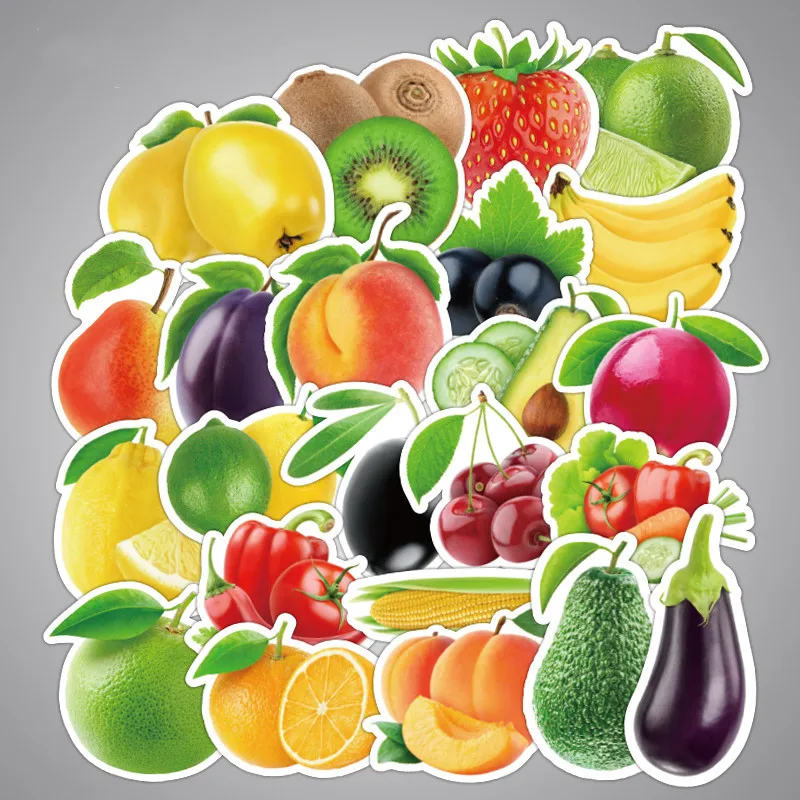100-piezas-frutas-y-hortalizas-impermeable-etiqueta-para-equipaje-coche-Guaitar-Skateboard-tel-fono-pegatinas-para