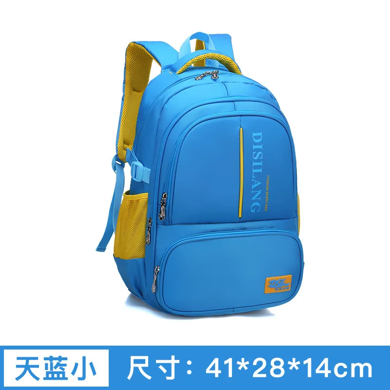 kids School bags Orthopedic Backpack schoolbags Children Children travel backpack school Backpack Boys Girls Casual Rucksack - Цвет: small sky bule