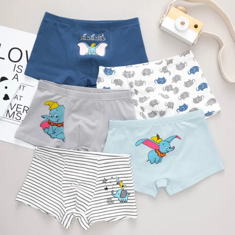 5pcs Newborn Baby Girl Boy Underwear Children Cute Cartoon Animal Print