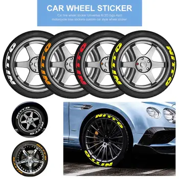 

3D Car Wheel Sticker Pvc Material Three-dimensional Dirt Resistant And Waterproof Car Motorcycle Alphabet Tire Sticker