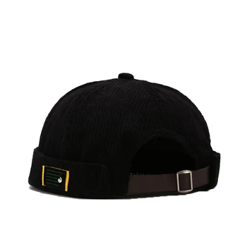 Fashion Vintage Beanie Hats Men Women Spring Autumn Landlord Hat Streetwear Hip Hop Brimless Hat