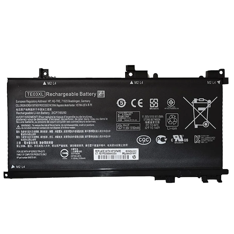 

GZSM laptop battery TE03XL For HP OMEN 15-AX series 15-BC000 OMEN 15-AX 15T-AX battery for laptop 9570-541 849910-850 battery