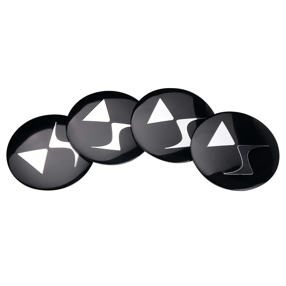 For DS Для Citroen C4 C5 C3 C2 C1 C4L Picasso Saxo 4 шт. Автомобильная эмблема колпачки ступицы колеса наклейки шины пылезащитные наклейки значок аксессуары - Название цвета: For DS