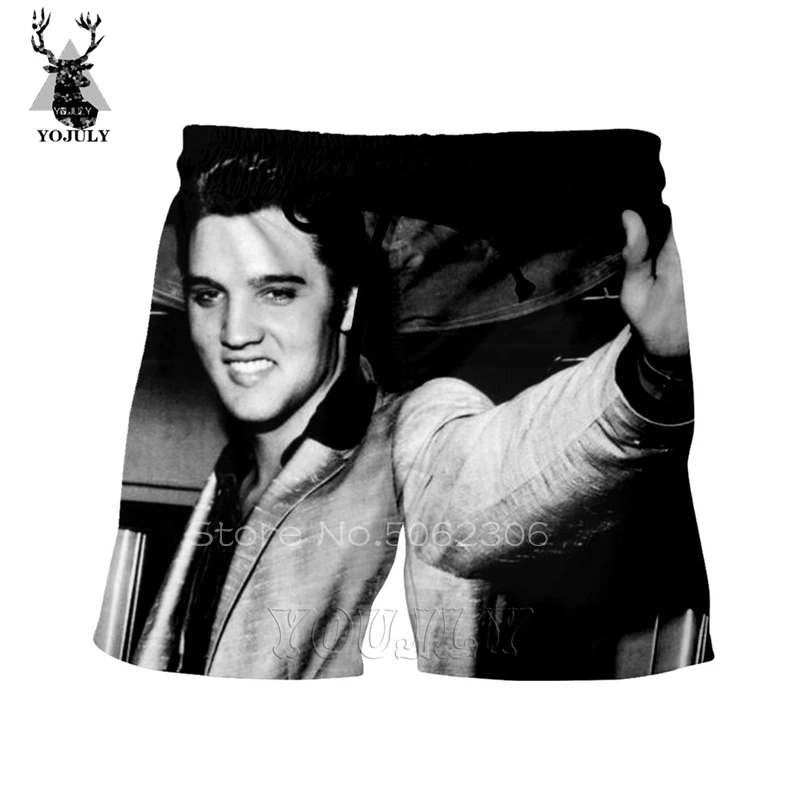 3 Elvis мужские шорты-бермуды masculina 3D Харадзюку мужские трусы летние спортивные штаны уличные хип-хоп камуфляжные шелковые короткие брюки sik - Цвет: 3