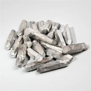 

10pcs Silver color Natural Crystals Quartz Points Stick Nugget loose Beads pendants Jewelry making handmade diy wholesale gifts