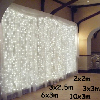 

3x1/3x3/6x3m LED Icicle String Lights Christmas Fairy Lights garland Outdoor Home For Wedding/Party/Curtain/Garden Decoration